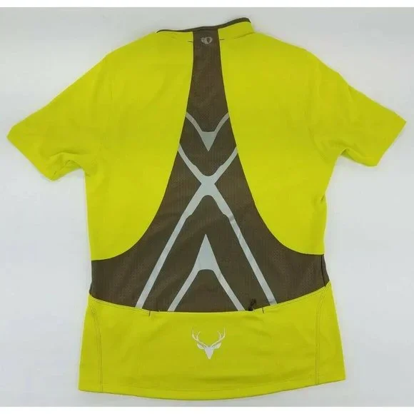 Pearl Izumi Men’s Short Sleeves 1/4 Zip Cycling Jersey Size M Neon Green B1 - Picture 10 of 12